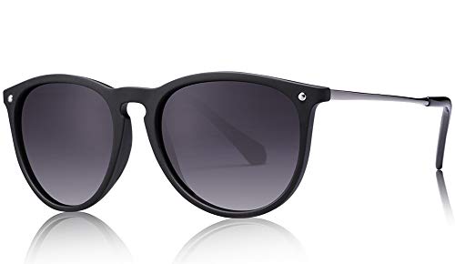 Carfia Vintage Polarisierte Sonnenbrille fr Damen Herren UV400 Schutz Ultraleicht Rahmen